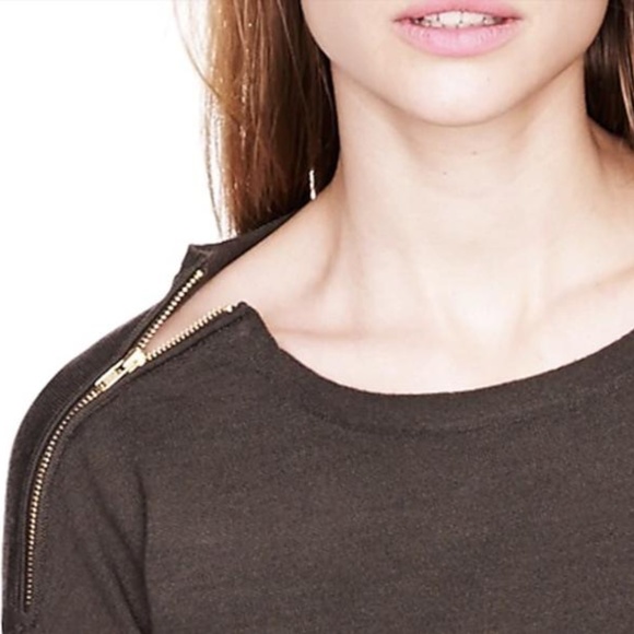 J CREW NWT Lightweight Spring Merino Zip Shoulder Sweater - Picture 2 of 8